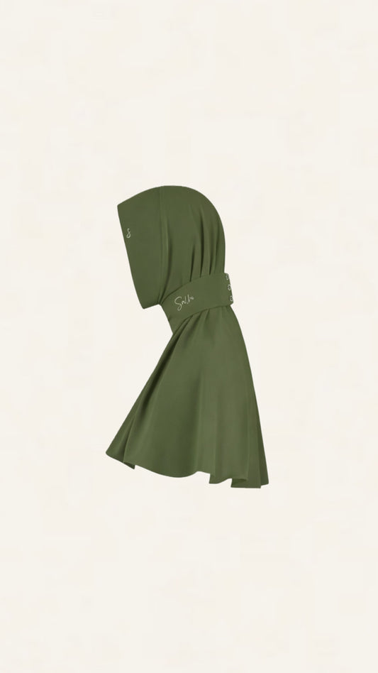 Hijab signature dark olive