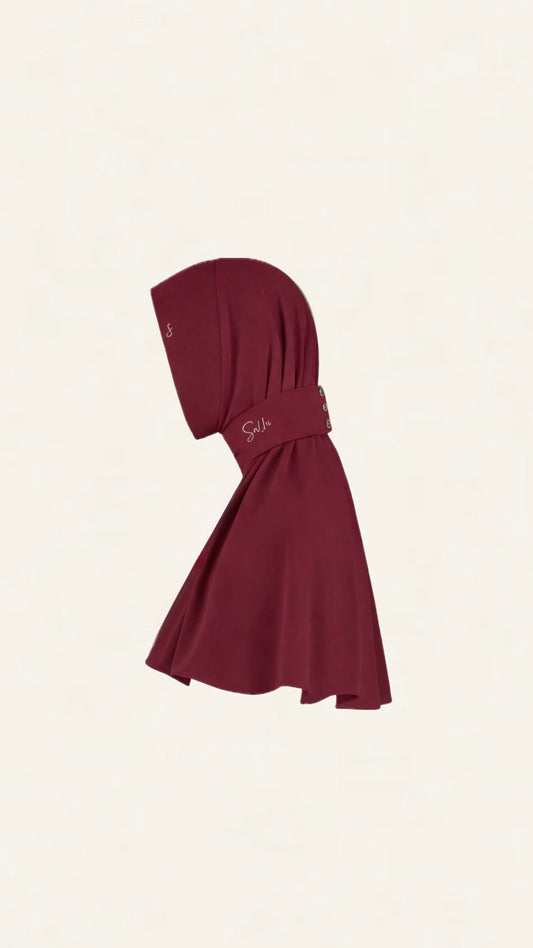 Hijab signature burgundy