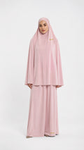 Luxury khimar set desert rose