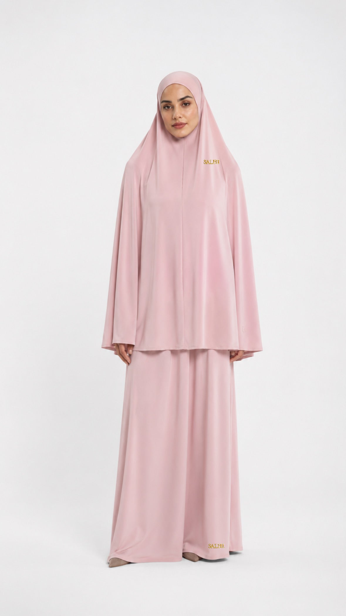 Luxury khimar set desert rose